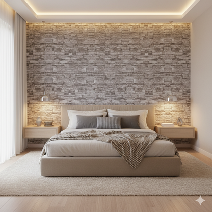 Panel Adhesivo Gris Natural