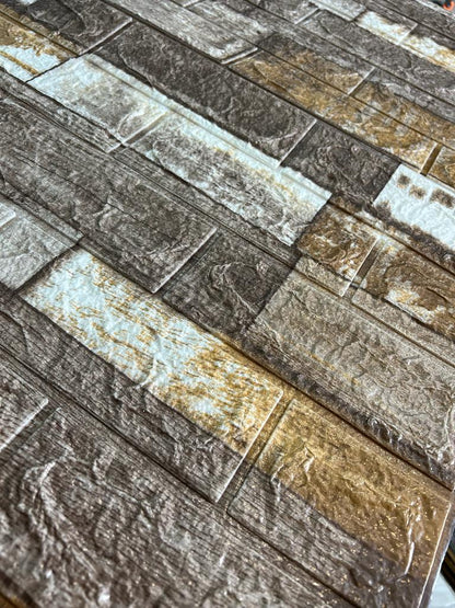 Panel Adhesivos 3D Madera Vintage