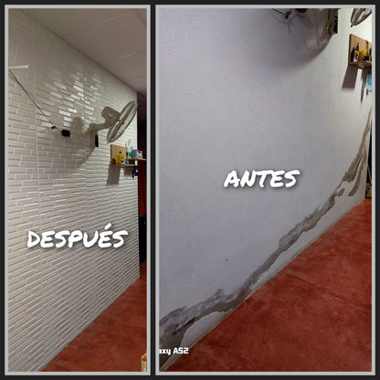 Panel Adhesivo Oblicuo Blanco 70x70