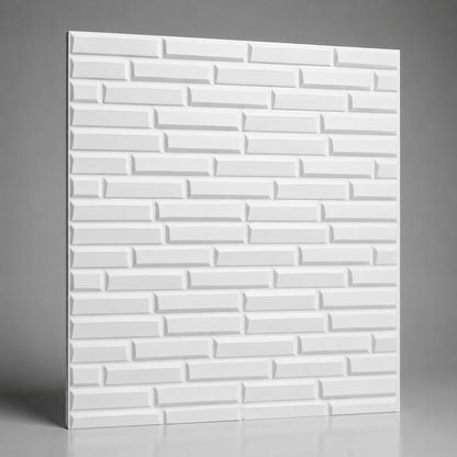 Panel Adhesivo Oblicuo Blanco 70x70