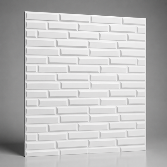 Panel Adhesivo Oblicuo Blanco 70x70