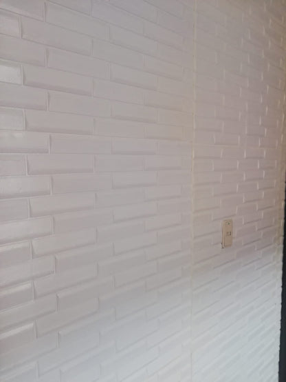 Panel Adhesivo Oblicuo Blanco 70x70