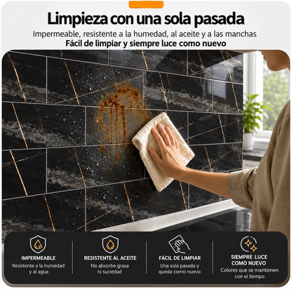 Panel Adhesivo Mármol XBM-16 30cmx60cm x 10 unidades