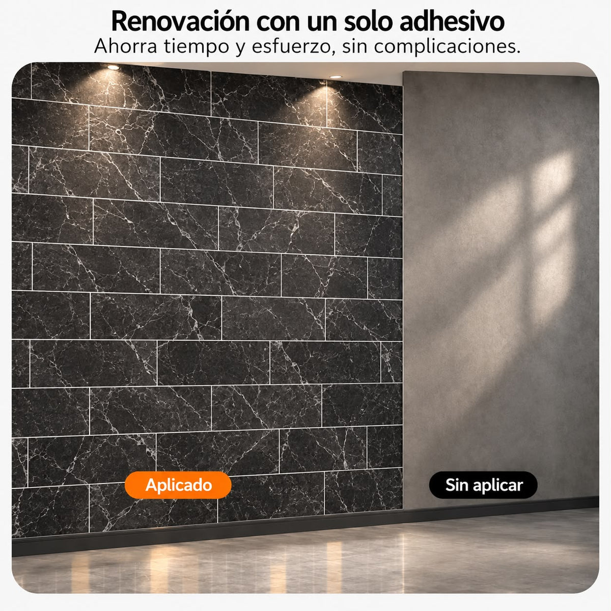 Mármol adhesivos 3D YX-04 30cmx60cm x10 unidades