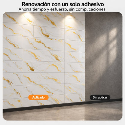 Panel Adhesivo Mármol F001 30cmx60cm x10 unidades