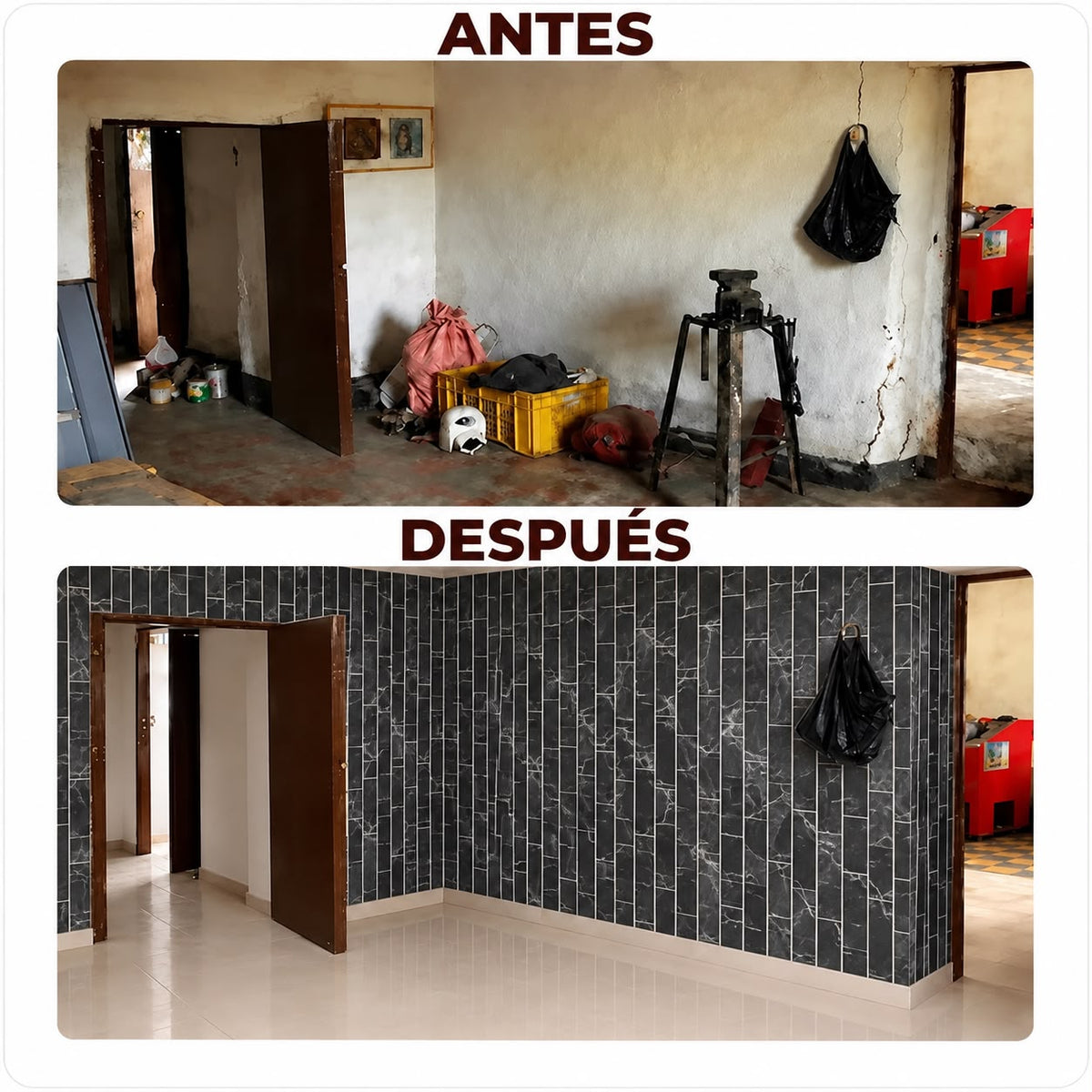 Mármol adhesivos 3D YX-04 30cmx60cm x10 unidades