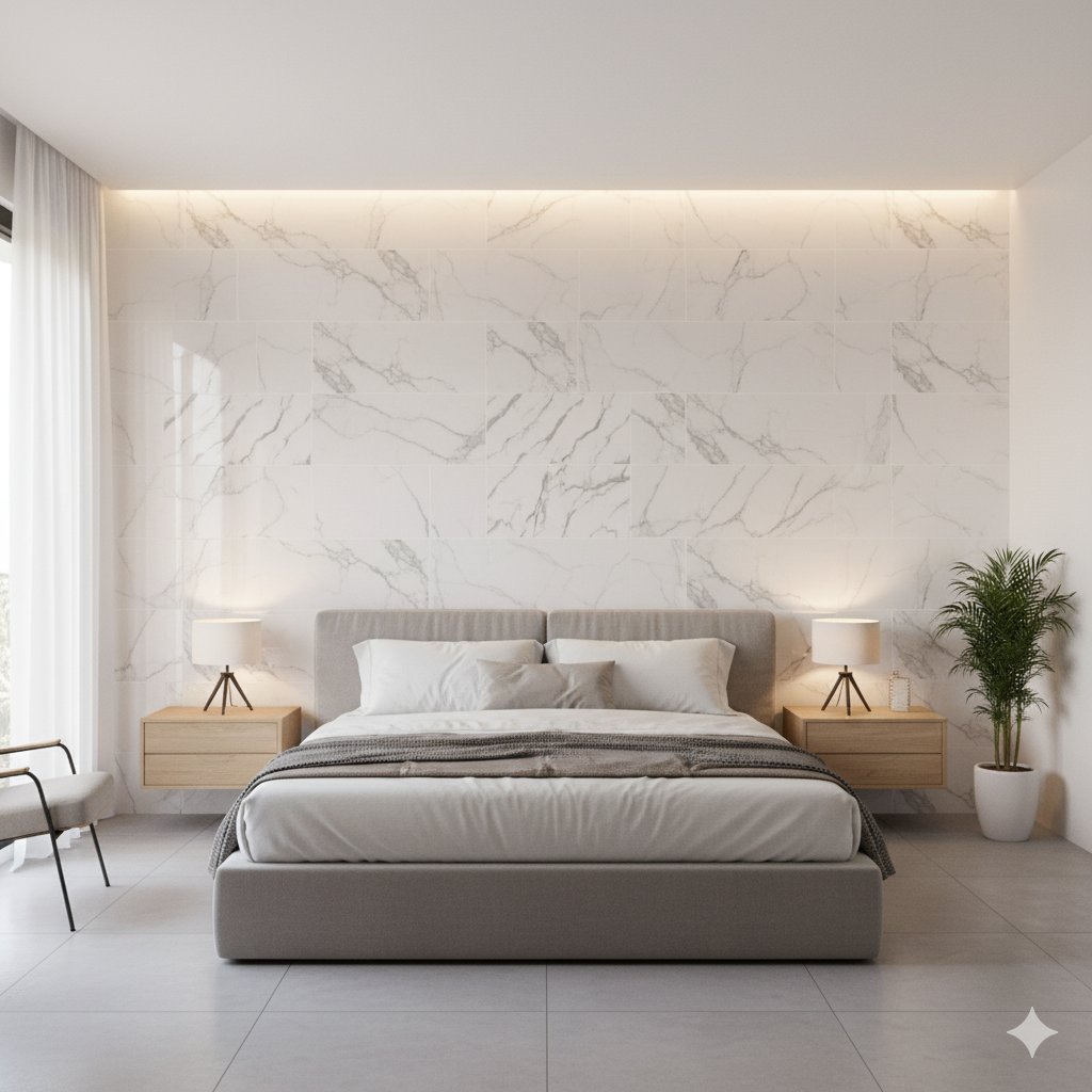 Panel Adhesivo Mármol Nube de Plata  x10 unidades