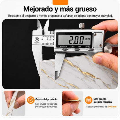 Panel Adhesivo Mármol Marfil Dorado 30cmx60cm x10 unidades
