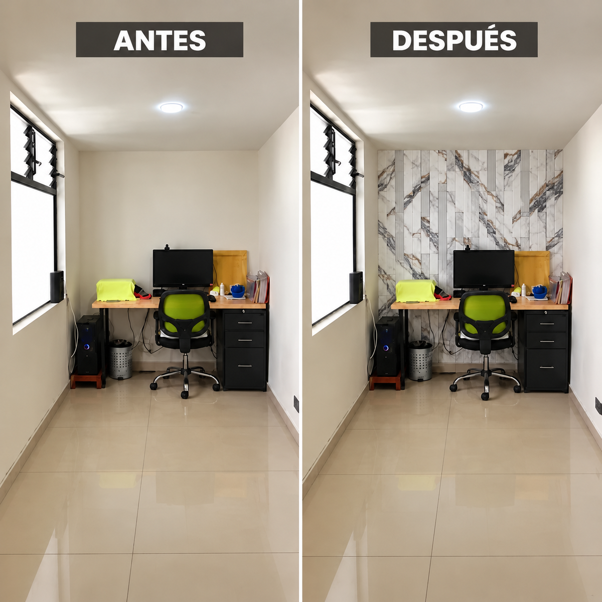 Mármol adhesivos 3D YX-18 30cmx60cm x 10 unidades