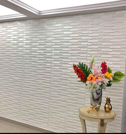 Panel Adhesivo Oblicuo Blanco 70x70