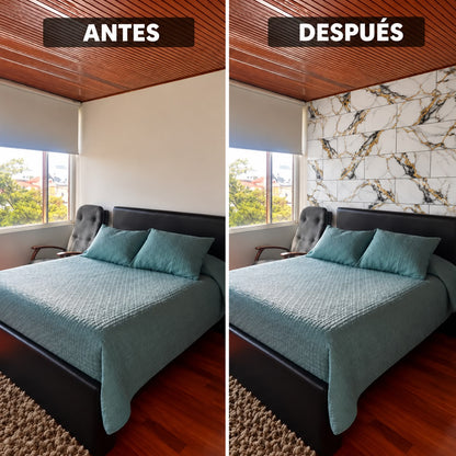 Panel Adhesivo Mármol F002 30cmx60cm x10 unidades