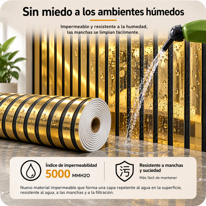 Lamina WPC Flexible Esmeralda Dorada SGO1 60x2.40m