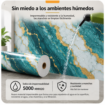 Rollo de mármol adhesivo Río de Oro UVS-5 - 1.20 x 2.40 Metros