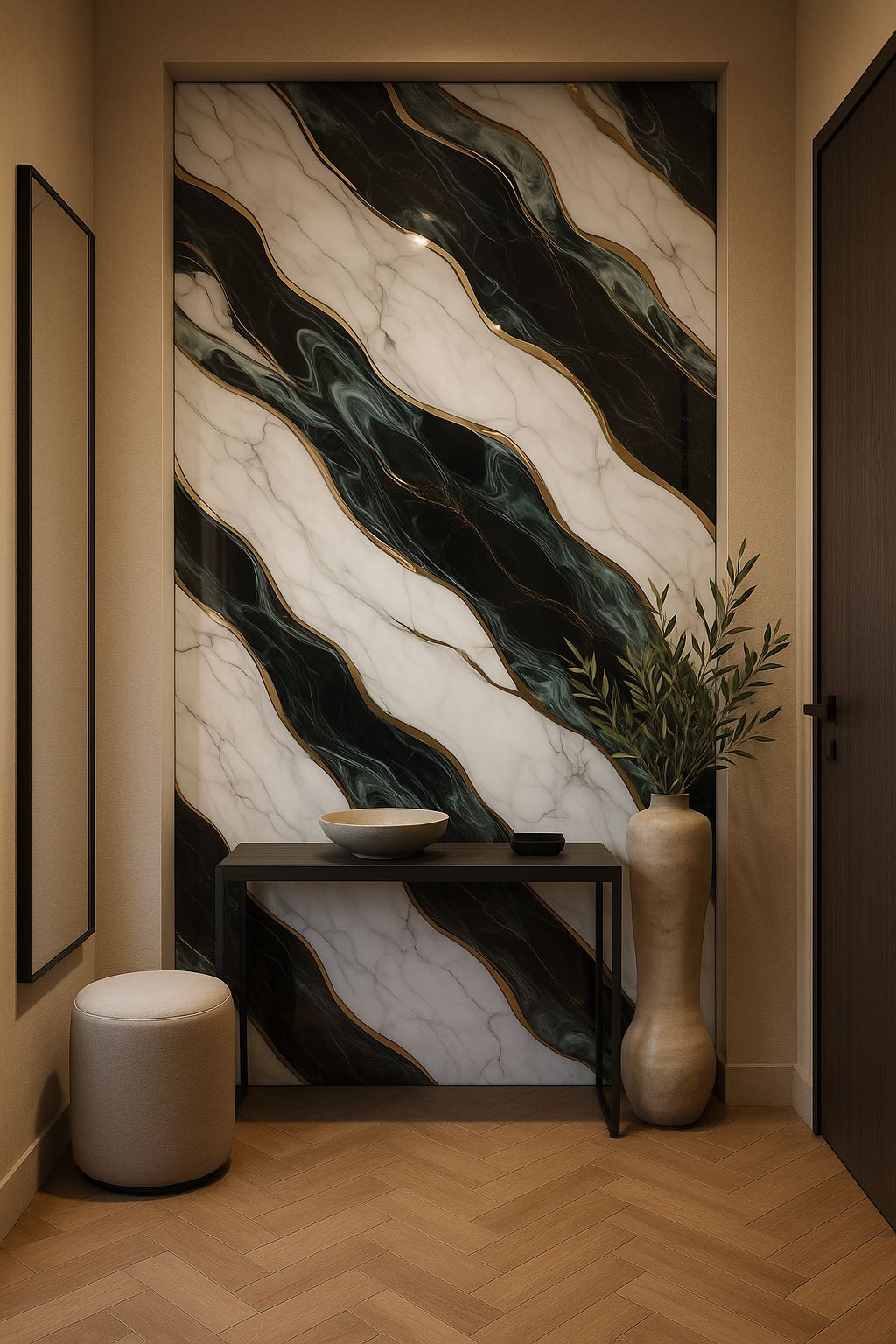 Rollo de marmol adhesivos Río Dorado W001