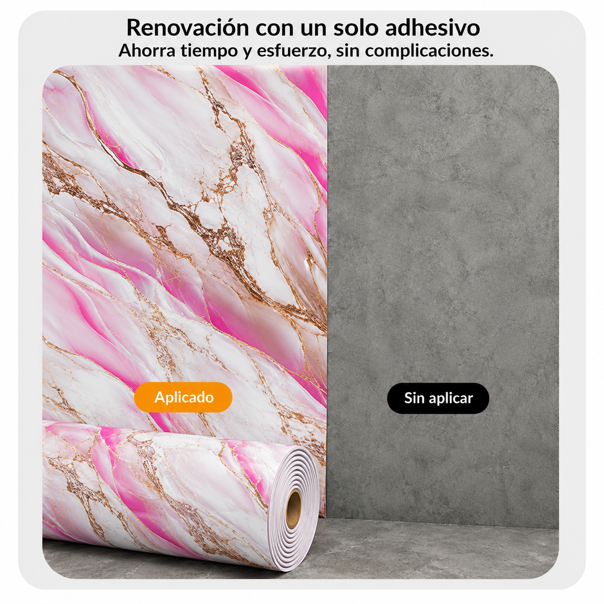 Rollos de Mármol rio oro Rosado- 1.20 x 2.40 Metros