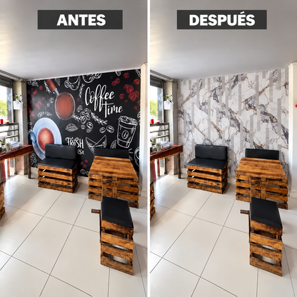 Mármol adhesivos 3D YX-18 30cmx60cm x 10 unidades