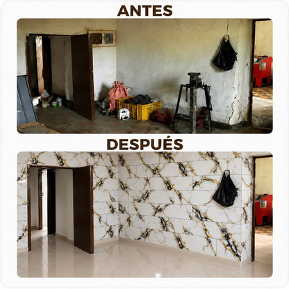 Panel Adhesivo Mármol F002 30cmx60cm x10 unidades