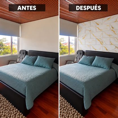 Panel Adhesivo Mármol F001 30cmx60cm x10 unidades