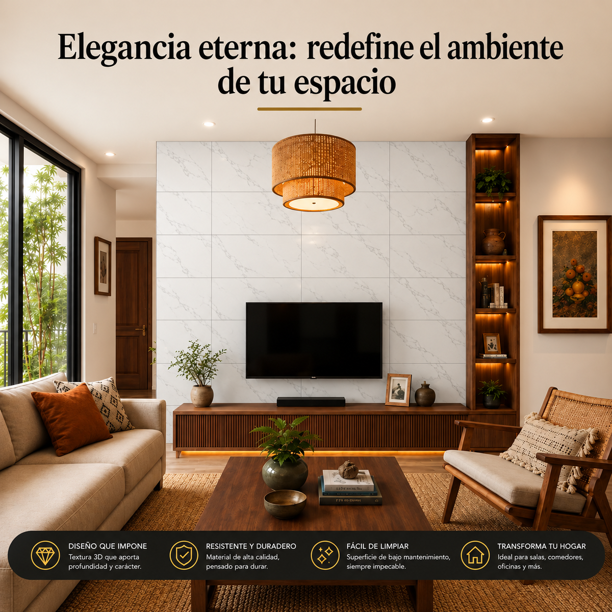 Panel Adhesivo Mármol Nube de Plata 30cmx60cm  x10 unidades