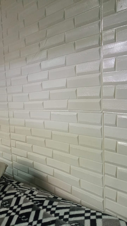 Panel Adhesivo Oblicuo Blanco 70x70