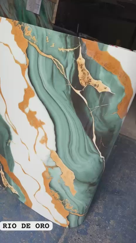 Rollo de mármol adhesivo Río de Oro UVS-5