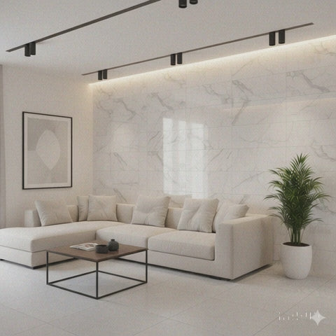 Panel Adhesivo Mármol Nube de Plata  x10 unidades