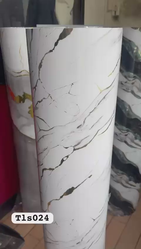 Rollo de mármol adhesivo Oro Blanco Imperial TLS24