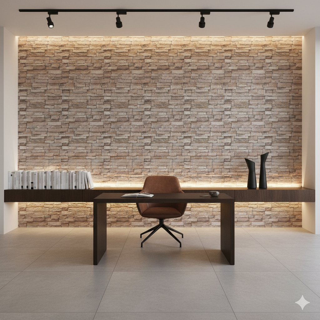 Panel adhesivo 3D Ladrillo Marrón