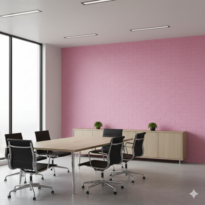 Panel adhesivos 3D Rosado