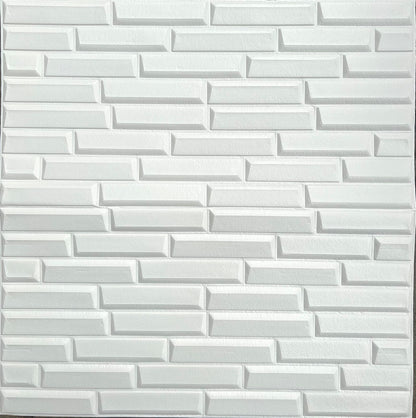 Panel Adhesivo Oblicuo Blanco 70x70