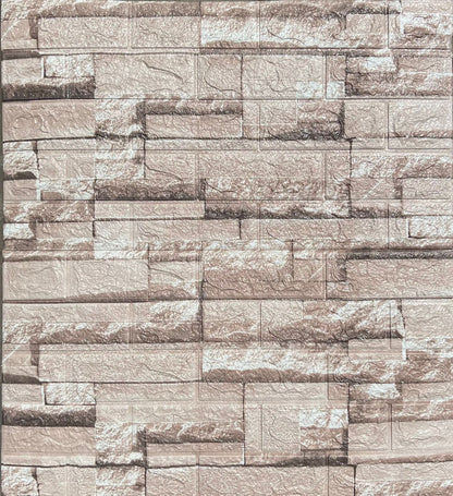 Panel Adhesivo lajas marrón claro
